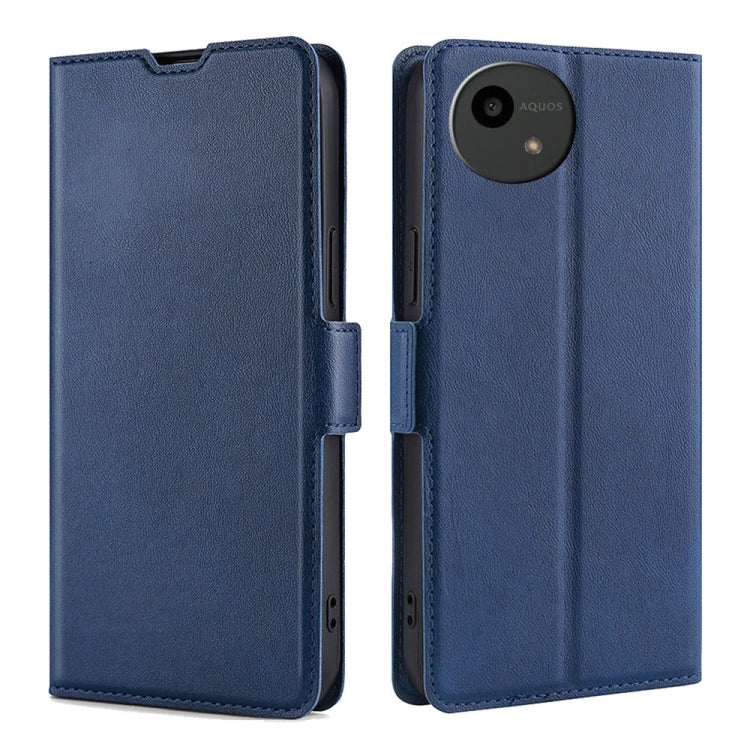 เคสโทรศัพท์หนังพลิกแนวนอนหัวเข็มขัดด้านข้างแรงดันไฟฟ้าบางเฉียบ, For Sharp Aquos R10, For Sharp Aqous wish5, For Sharp Aquos Wish4, For Sharp Aquos R9, For Sharp Aquos Sense 8, For Sharp Aquos R8 Pro SH-51D, For Sharp Aquos R8 SH-52D, For Sharp Aqous Wish3