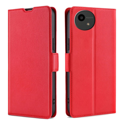 เคสโทรศัพท์หนังพลิกแนวนอนหัวเข็มขัดด้านข้างแรงดันไฟฟ้าบางเฉียบ, For Sharp Aquos R10, For Sharp Aqous wish5, For Sharp Aquos Wish4, For Sharp Aquos R9, For Sharp Aquos Sense 8, For Sharp Aquos R8 Pro SH-51D, For Sharp Aquos R8 SH-52D, For Sharp Aqous Wish3