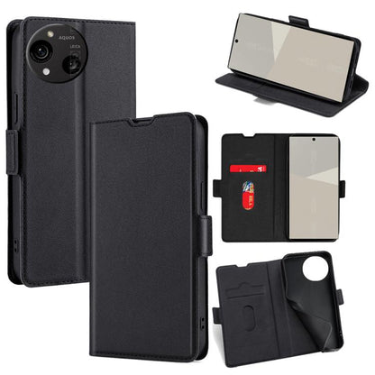 เคสโทรศัพท์หนังพลิกแนวนอนหัวเข็มขัดด้านข้างแรงดันไฟฟ้าบางเฉียบ, For Sharp Aquos R10, For Sharp Aqous wish5, For Sharp Aquos Wish4, For Sharp Aquos R9, For Sharp Aquos Sense 8, For Sharp Aquos R8 Pro SH-51D, For Sharp Aquos R8 SH-52D, For Sharp Aqous Wish3