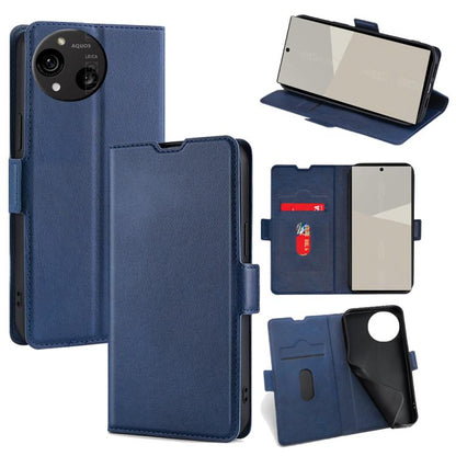 เคสโทรศัพท์หนังพลิกแนวนอนหัวเข็มขัดด้านข้างแรงดันไฟฟ้าบางเฉียบ, For Sharp Aquos R10, For Sharp Aqous wish5, For Sharp Aquos Wish4, For Sharp Aquos R9, For Sharp Aquos Sense 8, For Sharp Aquos R8 Pro SH-51D, For Sharp Aquos R8 SH-52D, For Sharp Aqous Wish3