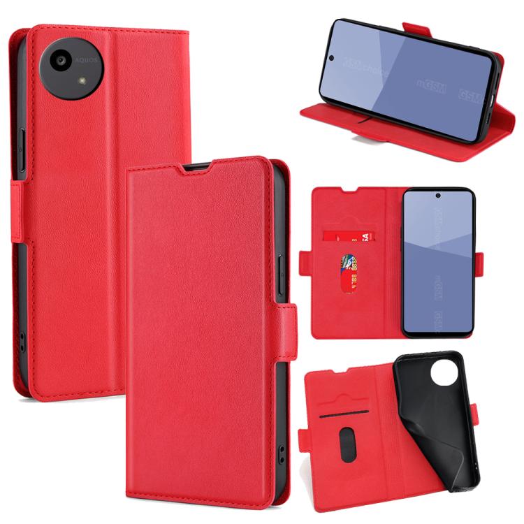 เคสโทรศัพท์หนังพลิกแนวนอนหัวเข็มขัดด้านข้างแรงดันไฟฟ้าบางเฉียบ, For Sharp Aquos R10, For Sharp Aqous wish5, For Sharp Aquos Wish4, For Sharp Aquos R9, For Sharp Aquos Sense 8, For Sharp Aquos R8 Pro SH-51D, For Sharp Aquos R8 SH-52D, For Sharp Aqous Wish3