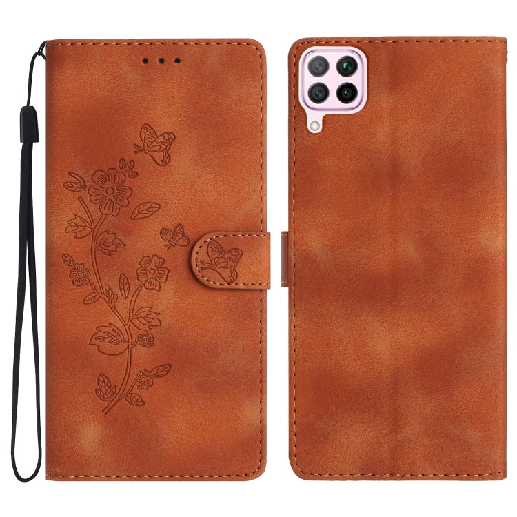 เคสโทรศัพท์หนังลายนูนดอกไม้ผีเสื้อ, For Huawei Y6p, For Huawei Y5p, For Huawei P40 lite, For Huawei P40 Pro, For Huawei P40, For Huawei P30 lite, For Huawei P30 Pro, For Huawei P30