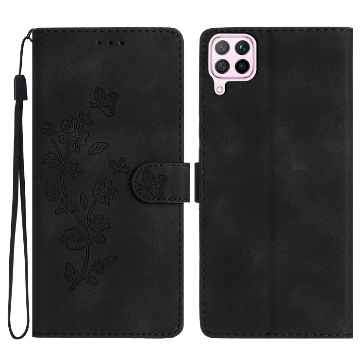 เคสโทรศัพท์หนังลายนูนดอกไม้ผีเสื้อ, For Huawei Y6p, For Huawei Y5p, For Huawei P40 lite, For Huawei P40 Pro, For Huawei P40, For Huawei P30 lite, For Huawei P30 Pro, For Huawei P30