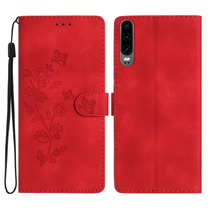 เคสโทรศัพท์หนังลายนูนดอกไม้ผีเสื้อ, For Huawei Y6p, For Huawei Y5p, For Huawei P40 lite, For Huawei P40 Pro, For Huawei P40, For Huawei P30 lite, For Huawei P30 Pro, For Huawei P30