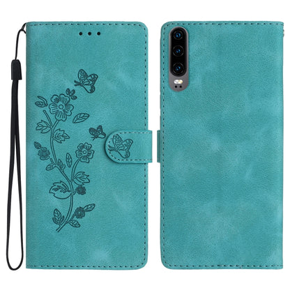 เคสโทรศัพท์หนังลายนูนดอกไม้ผีเสื้อ, For Huawei Y6p, For Huawei Y5p, For Huawei P40 lite, For Huawei P40 Pro, For Huawei P40, For Huawei P30 lite, For Huawei P30 Pro, For Huawei P30