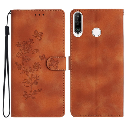 เคสโทรศัพท์หนังลายนูนดอกไม้ผีเสื้อ, For Huawei Y6p, For Huawei Y5p, For Huawei P40 lite, For Huawei P40 Pro, For Huawei P40, For Huawei P30 lite, For Huawei P30 Pro, For Huawei P30