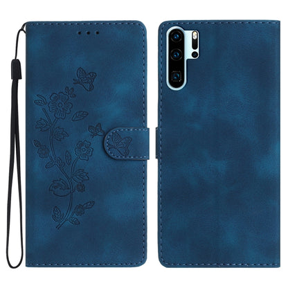 เคสโทรศัพท์หนังลายนูนดอกไม้ผีเสื้อ, For Huawei Y6p, For Huawei Y5p, For Huawei P40 lite, For Huawei P40 Pro, For Huawei P40, For Huawei P30 lite, For Huawei P30 Pro, For Huawei P30