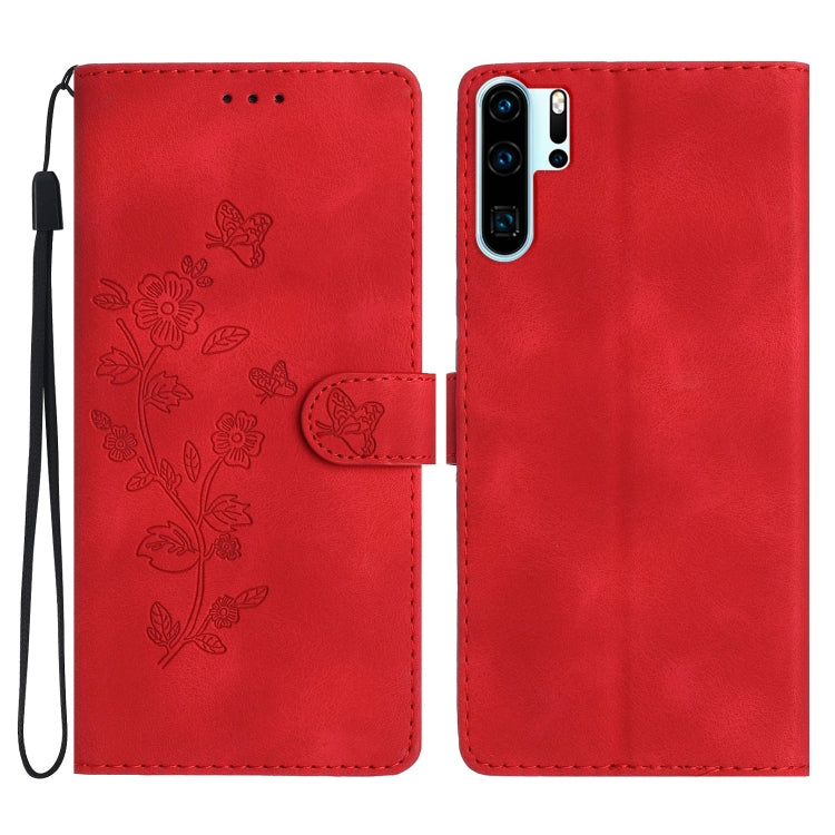 เคสโทรศัพท์หนังลายนูนดอกไม้ผีเสื้อ, For Huawei Y6p, For Huawei Y5p, For Huawei P40 lite, For Huawei P40 Pro, For Huawei P40, For Huawei P30 lite, For Huawei P30 Pro, For Huawei P30