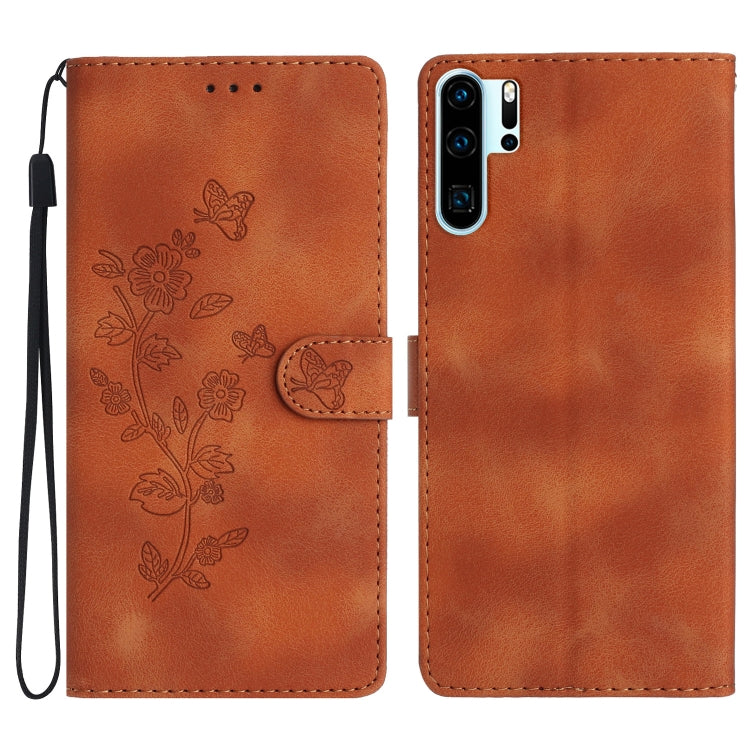 เคสโทรศัพท์หนังลายนูนดอกไม้ผีเสื้อ, For Huawei Y6p, For Huawei Y5p, For Huawei P40 lite, For Huawei P40 Pro, For Huawei P40, For Huawei P30 lite, For Huawei P30 Pro, For Huawei P30