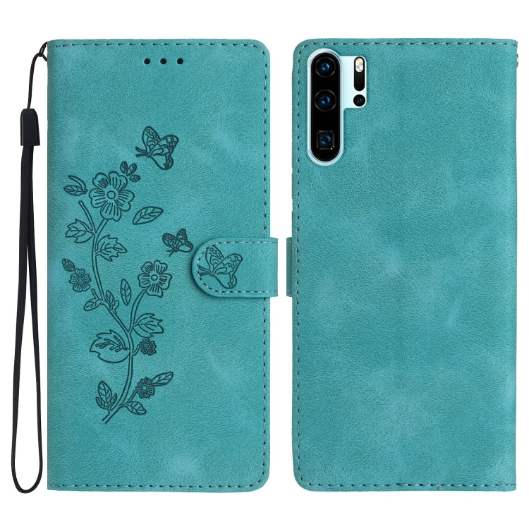 เคสโทรศัพท์หนังลายนูนดอกไม้ผีเสื้อ, For Huawei Y6p, For Huawei Y5p, For Huawei P40 lite, For Huawei P40 Pro, For Huawei P40, For Huawei P30 lite, For Huawei P30 Pro, For Huawei P30