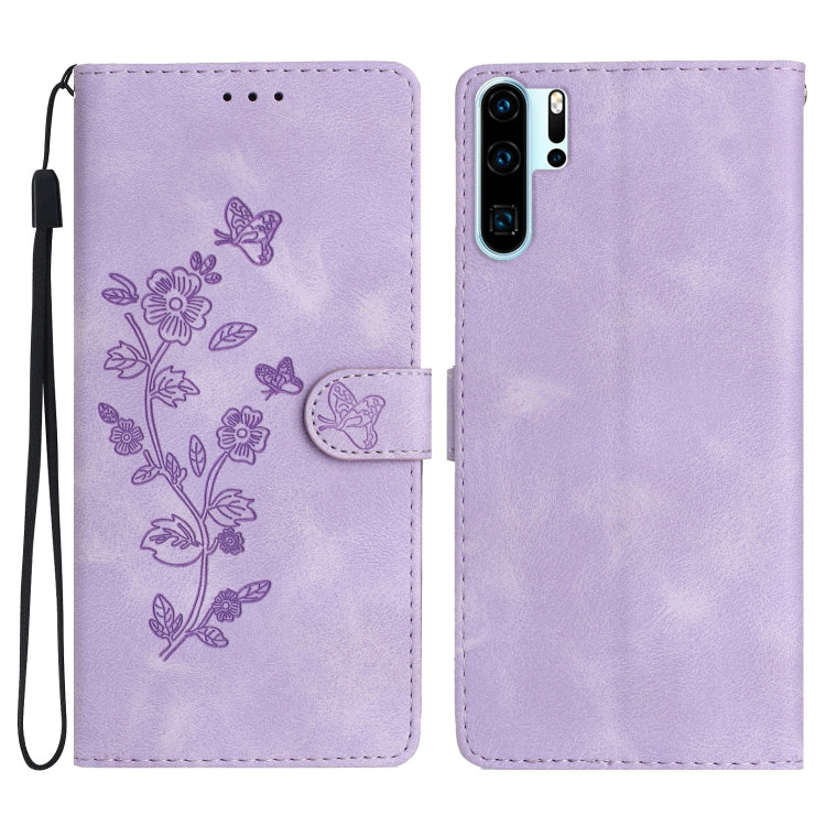เคสโทรศัพท์หนังลายนูนดอกไม้ผีเสื้อ, For Huawei Y6p, For Huawei Y5p, For Huawei P40 lite, For Huawei P40 Pro, For Huawei P40, For Huawei P30 lite, For Huawei P30 Pro, For Huawei P30