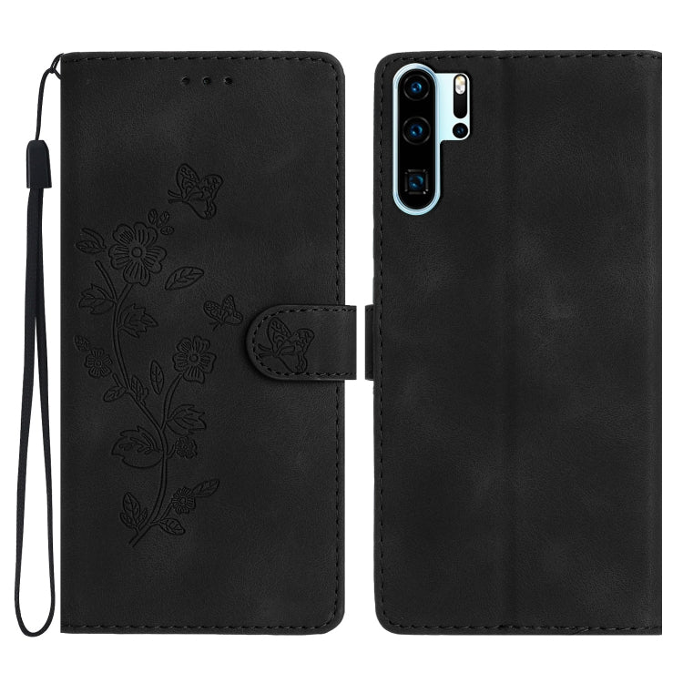 เคสโทรศัพท์หนังลายนูนดอกไม้ผีเสื้อ, For Huawei Y6p, For Huawei Y5p, For Huawei P40 lite, For Huawei P40 Pro, For Huawei P40, For Huawei P30 lite, For Huawei P30 Pro, For Huawei P30