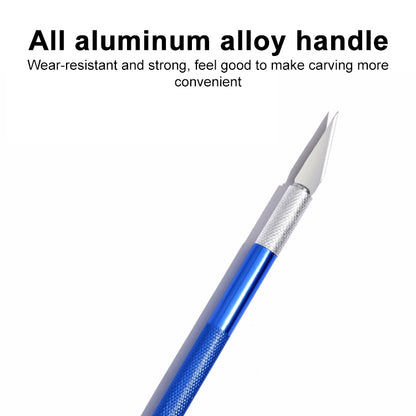 6 in 1 อลูมิเนียมอัลลอยด์ DIY เครื่องมือแกะสลักมีดปากกาแฮนด์เมด