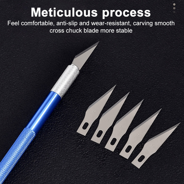 6 in 1 อลูมิเนียมอัลลอยด์ DIY เครื่องมือแกะสลักมีดปากกาแฮนด์เมด