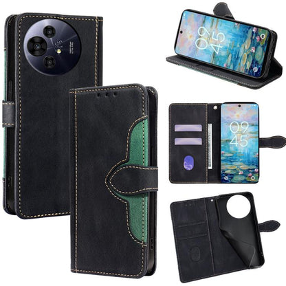 Skin Feel เคสโทรศัพท์หนังหัวเข็มขัดแม่เหล็ก, For TCL 60R 5G, For TCL 503 4G, For TCL 50 NxtPaper 5G