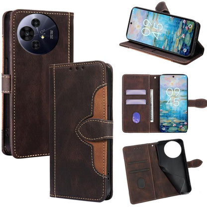 Skin Feel เคสโทรศัพท์หนังหัวเข็มขัดแม่เหล็ก, For TCL 60R 5G, For TCL 503 4G, For TCL 50 NxtPaper 5G
