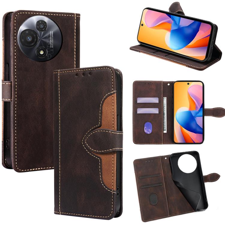 Skin Feel เคสโทรศัพท์หนังหัวเข็มขัดแม่เหล็ก, For TCL 60R 5G, For TCL 503 4G, For TCL 50 NxtPaper 5G