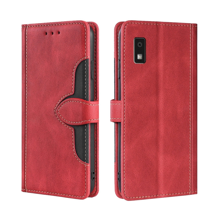 Skin Feel เคสโทรศัพท์หนังหัวเข็มขัดแม่เหล็ก, For Sharp Aquos R10, For Sharp Aqous wish5, For Sharp Aqous Wish4, For Sharp Aquos R9, For Sharp Aquos R8 Pro SH-51, For Sharp Aquos R8 SH-52D, For Sharp Aqous Wish3