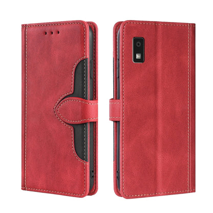 Skin Feel เคสโทรศัพท์หนังหัวเข็มขัดแม่เหล็ก, For Sharp Aquos R10, For Sharp Aqous wish5, For Sharp Aqous Wish4, For Sharp Aquos R9, For Sharp Aquos R8 Pro SH-51, For Sharp Aquos R8 SH-52D, For Sharp Aqous Wish3