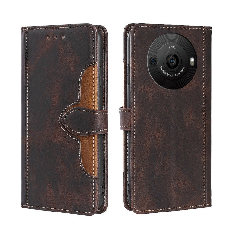 Skin Feel เคสโทรศัพท์หนังหัวเข็มขัดแม่เหล็ก, For Sharp Aquos R10, For Sharp Aqous wish5, For Sharp Aqous Wish4, For Sharp Aquos R9, For Sharp Aquos R8 Pro SH-51, For Sharp Aquos R8 SH-52D, For Sharp Aqous Wish3