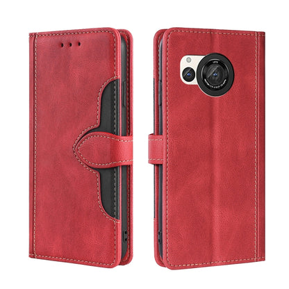 Skin Feel เคสโทรศัพท์หนังหัวเข็มขัดแม่เหล็ก, For Sharp Aquos R10, For Sharp Aqous wish5, For Sharp Aqous Wish4, For Sharp Aquos R9, For Sharp Aquos R8 Pro SH-51, For Sharp Aquos R8 SH-52D, For Sharp Aqous Wish3