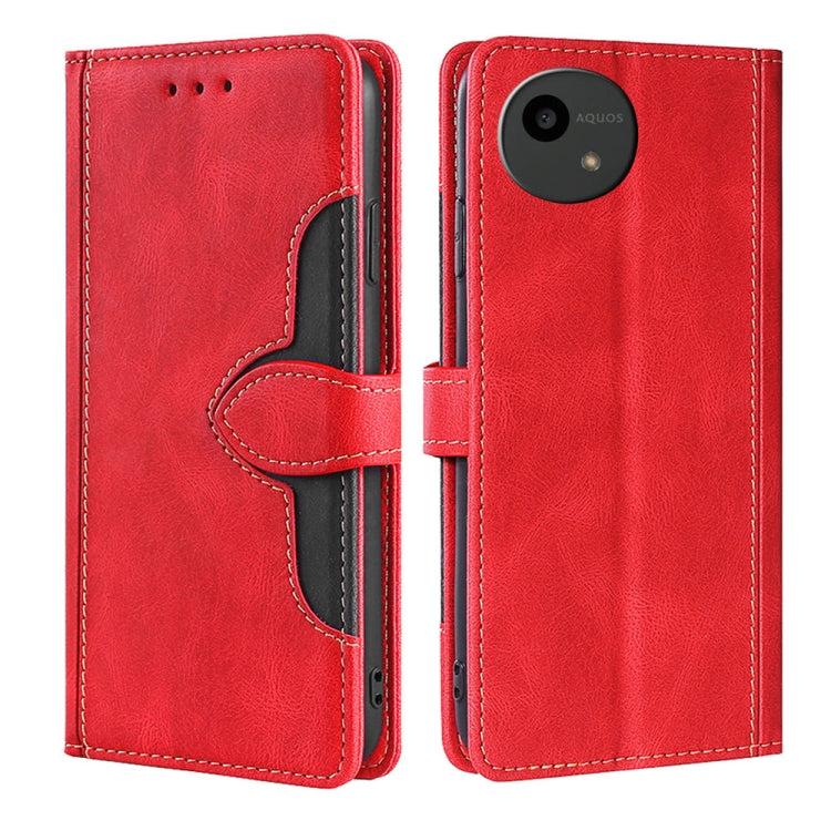 Skin Feel เคสโทรศัพท์หนังหัวเข็มขัดแม่เหล็ก, For Sharp Aquos R10, For Sharp Aqous wish5, For Sharp Aqous Wish4, For Sharp Aquos R9, For Sharp Aquos R8 Pro SH-51, For Sharp Aquos R8 SH-52D, For Sharp Aqous Wish3