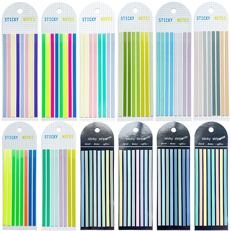 แถบใสแถบสีเรืองแสงกันน้ำสติกเกอร์แถบยาวแถบดัชนี