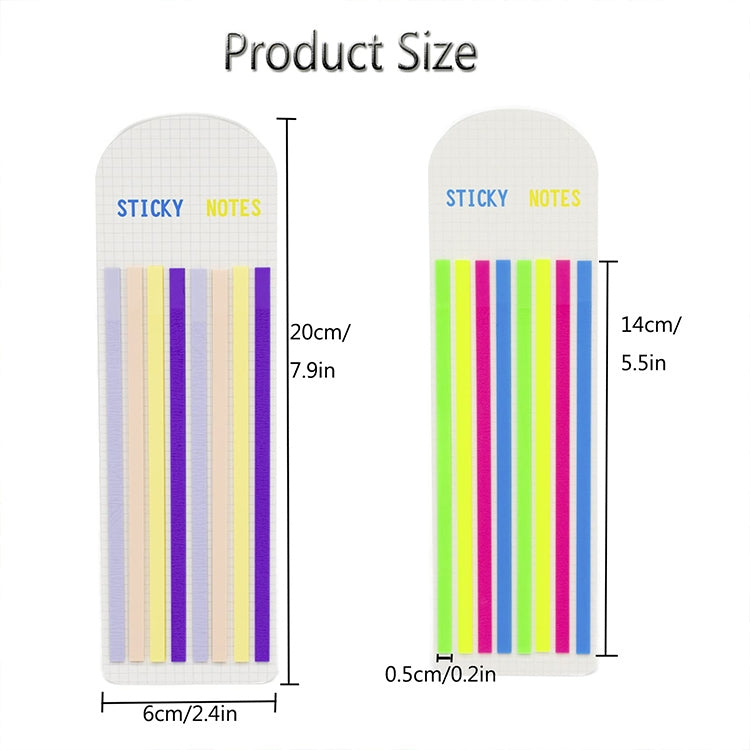 แถบใสแถบสีเรืองแสงกันน้ำสติกเกอร์แถบยาวแถบดัชนี