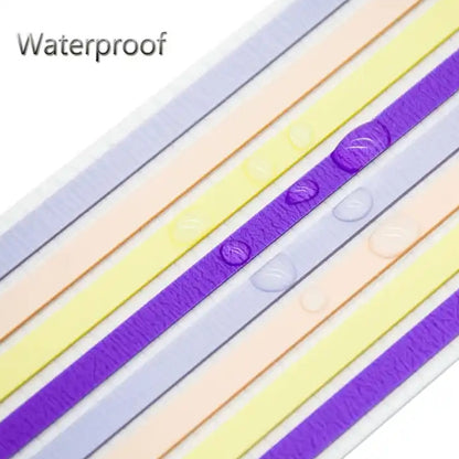 แถบใสแถบสีเรืองแสงกันน้ำสติกเกอร์แถบยาวแถบดัชนี
