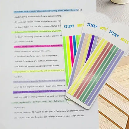 แถบใสแถบสีเรืองแสงกันน้ำสติกเกอร์แถบยาวแถบดัชนี