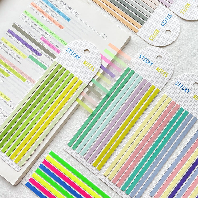 แถบใสแถบสีเรืองแสงกันน้ำสติกเกอร์แถบยาวแถบดัชนี