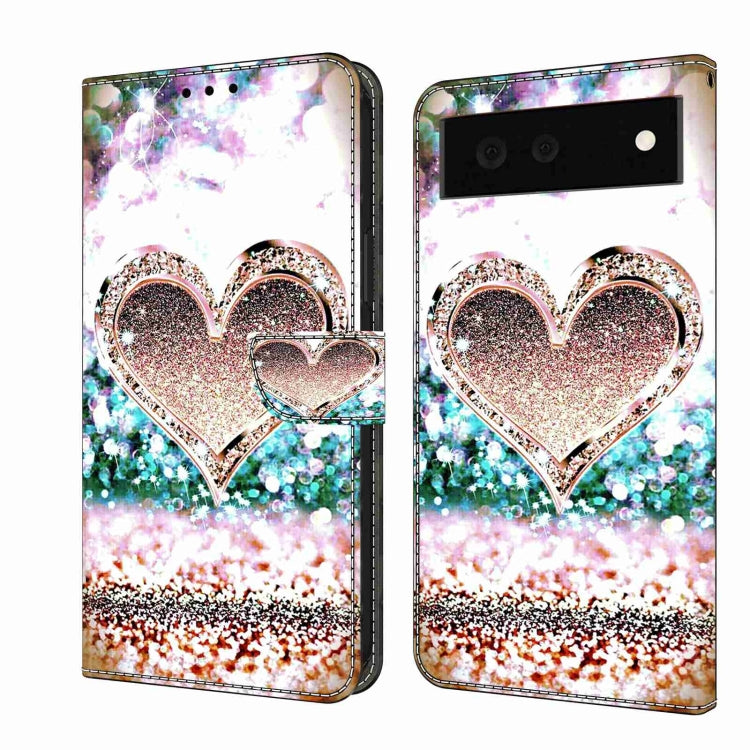เคสโทรศัพท์หนังกันกระแทก Crystal 3D, For Google Pixel 7, For Google Pixel 6a