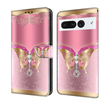 เคสโทรศัพท์หนังกันกระแทก Crystal 3D, For Google Pixel 7a, For Google Pixel 7 Pro