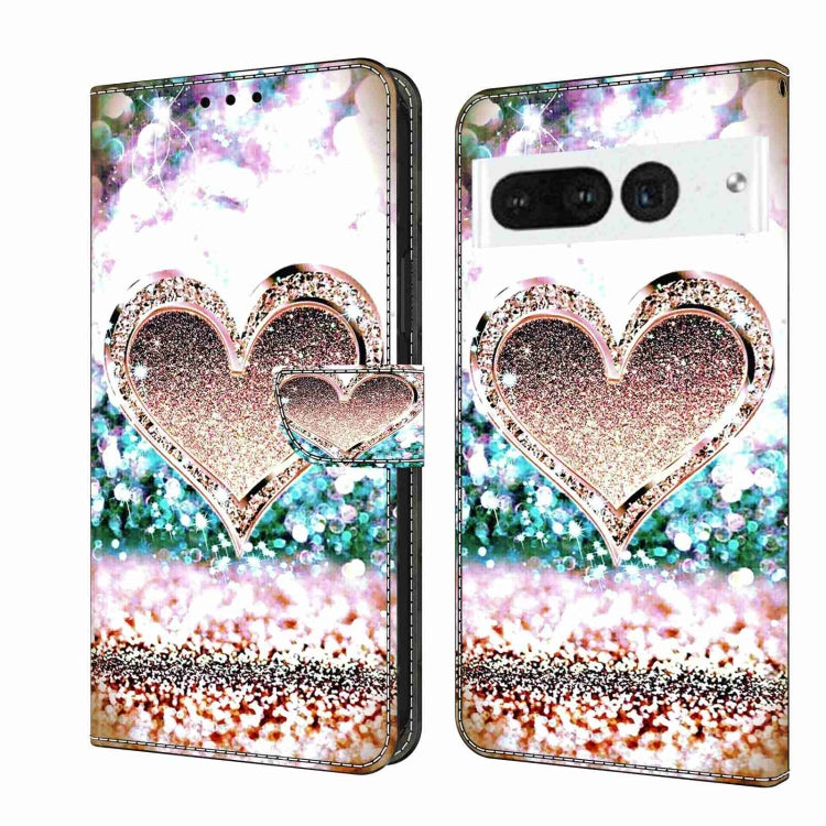 เคสโทรศัพท์หนังกันกระแทก Crystal 3D, For Google Pixel 7a, For Google Pixel 7 Pro