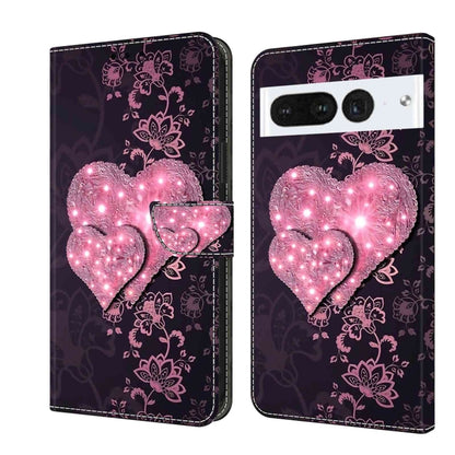 เคสโทรศัพท์หนังกันกระแทก Crystal 3D, For Google Pixel 7a, For Google Pixel 7 Pro