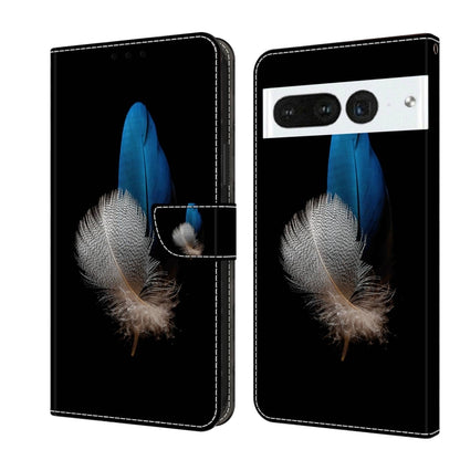 เคสโทรศัพท์หนังกันกระแทก Crystal 3D, For Google Pixel 7a, For Google Pixel 7 Pro