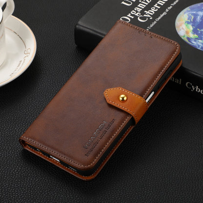 KHAZNEH เคสโทรศัพท์หนังพลิกพื้นผิวหนังวัวสองสี, For OnePlus 12R / Ace 3, For OnePlus 12, For OnePlus Ace 2 Pro, For OnePlus Nord 3 / Ace 2V