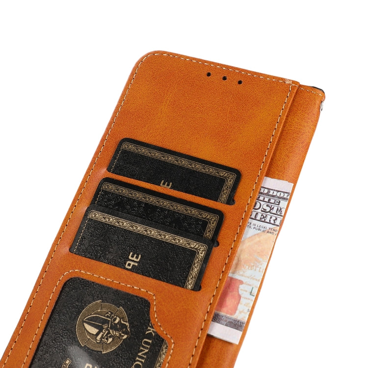 KHAZNEH เคสโทรศัพท์หนังพลิกพื้นผิวหนังวัวสองสี, For OnePlus 12R / Ace 3, For OnePlus 12, For OnePlus Ace 2 Pro, For OnePlus Nord 3 / Ace 2V