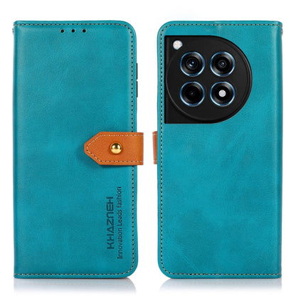 KHAZNEH เคสโทรศัพท์หนังพลิกพื้นผิวหนังวัวสองสี, For OnePlus 12R / Ace 3, For OnePlus 12, For OnePlus Ace 2 Pro, For OnePlus Nord 3 / Ace 2V