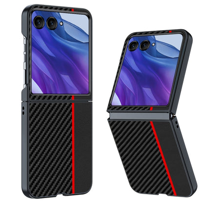 เคสโทรศัพท์พิมพ์พื้นผิวคาร์บอนไฟเบอร์บางเฉียบ, For Motorola Razr 50 / 60 / 70 5G, For Motorola Razr 60 Ultra / 70 Ultra, For Motorola Razr 50 Ultra, For Motorola Razr 40 Ultra