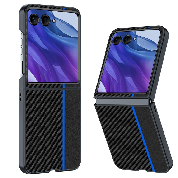 เคสโทรศัพท์พิมพ์พื้นผิวคาร์บอนไฟเบอร์บางเฉียบ, For Motorola Razr 50 / 60 / 70 5G, For Motorola Razr 60 Ultra / 70 Ultra, For Motorola Razr 50 Ultra, For Motorola Razr 40 Ultra
