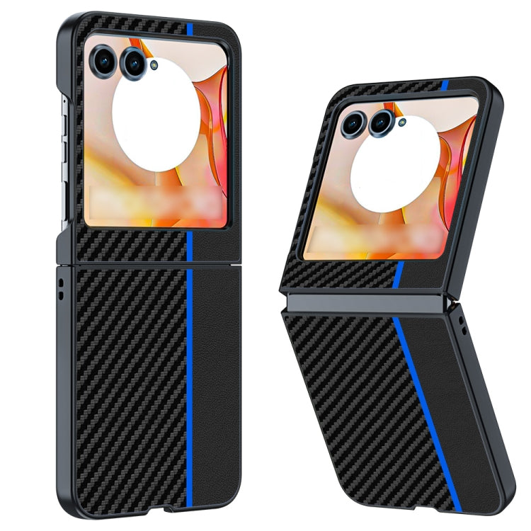 เคสโทรศัพท์พิมพ์พื้นผิวคาร์บอนไฟเบอร์บางเฉียบ, For Motorola Razr 50 / 60 / 70 5G, For Motorola Razr 60 Ultra / 70 Ultra, For Motorola Razr 50 Ultra, For Motorola Razr 40 Ultra