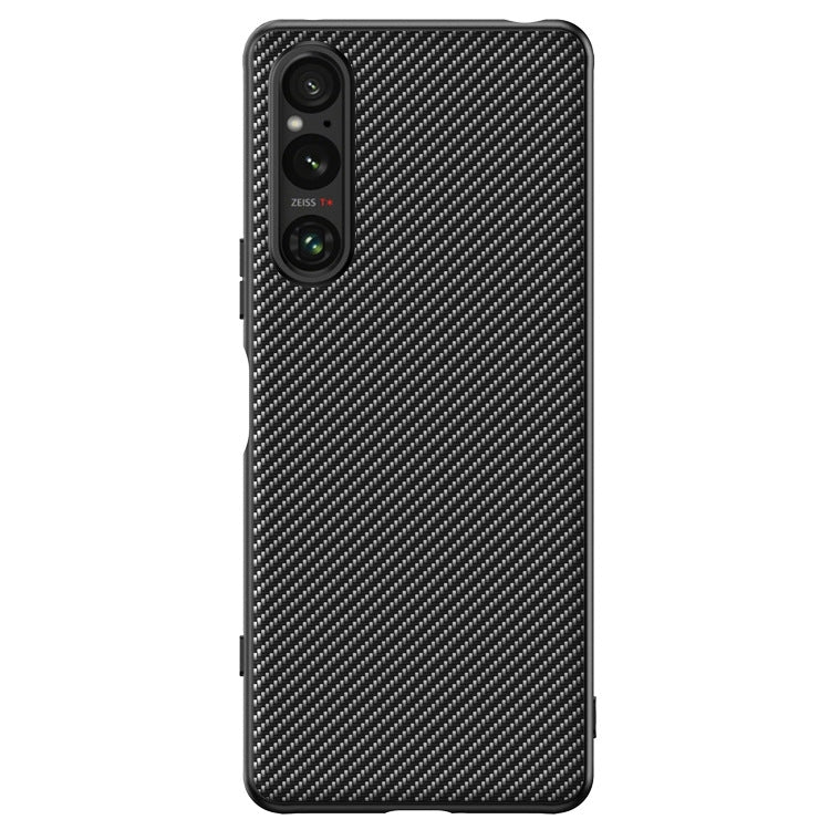 เคสโทรศัพท์พิมพ์พื้นผิวคาร์บอนไฟเบอร์บางเฉียบ, For Sony Xperia 10 VII, For Sony Xperia 1 VII, For Sony Xperia 10 VI, For Sony Xperia 1 VI, For Sony Xperia 1 V