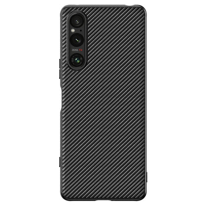 เคสโทรศัพท์พิมพ์พื้นผิวคาร์บอนไฟเบอร์บางเฉียบ, For Sony Xperia 10 VII, For Sony Xperia 1 VII, For Sony Xperia 10 VI, For Sony Xperia 1 VI, For Sony Xperia 1 V