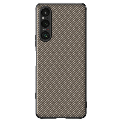 เคสโทรศัพท์พิมพ์พื้นผิวคาร์บอนไฟเบอร์บางเฉียบ, For Sony Xperia 10 VII, For Sony Xperia 1 VII, For Sony Xperia 10 VI, For Sony Xperia 1 VI, For Sony Xperia 1 V