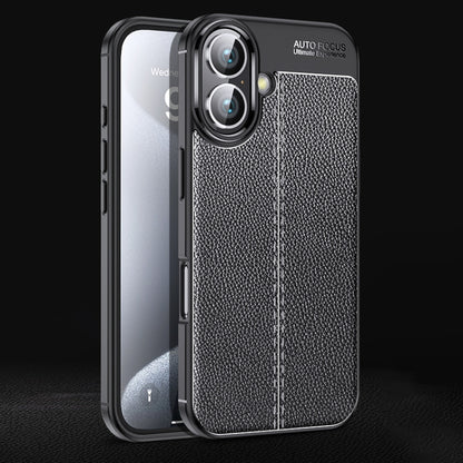 เคสโทรศัพท์ TPU กันกระแทกเนื้อลิ้นจี่, For iPhone 16e / 17e, For iPhone 17 Pro Max, For iPhone 17 Pro, For iPhone 17, For iPhone Air, For iPhone 16 Pro Max, For iPhone 16 Pro, For iPhone 16 Plus, For iPhone 16, For iPhone 15 Pro Max, For iPhone 15 Pro ...