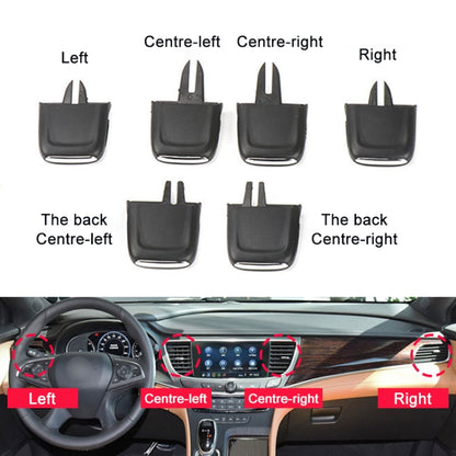 สำหรับ Buick LaCrosse 2016-2021 ซ้ายมือรถเครื่องปรับอากาศ Air Outlet Paddle 26680098, Front Row Left Side, Front Row Middle Left Side, Front Row Middle Right Side, Front Row Right Side, Rear Row Middle Left Side, Rear Row Middle Right Side