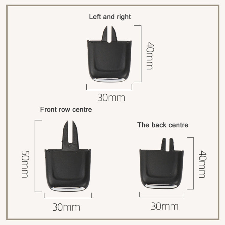 สำหรับ Buick LaCrosse 2016-2021 ซ้ายมือรถเครื่องปรับอากาศ Air Outlet Paddle 26680098, Front Row Left Side, Front Row Middle Left Side, Front Row Middle Right Side, Front Row Right Side, Rear Row Middle Left Side, Rear Row Middle Right Side