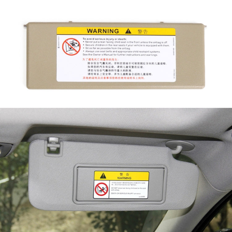 สำหรับ Buick/Chevrolet พวงมาลัยซ้ายรถ Sun Visor กระจกแต่งหน้า 23196443, For Buick (Black), For Buick (Cream), For Buick (Grey), For Buick (Dark Beige), For Buick (Light Beige)