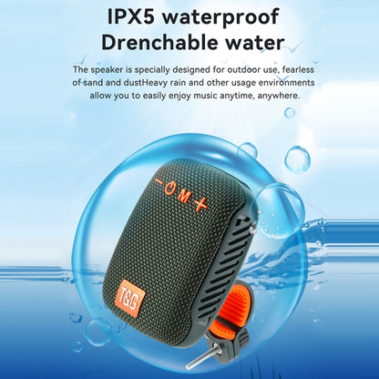 T&G TG-392 จักรยานกลางแจ้ง TWS บลูทูธไร้สาย IPX5 ลำโพงกันน้ำ